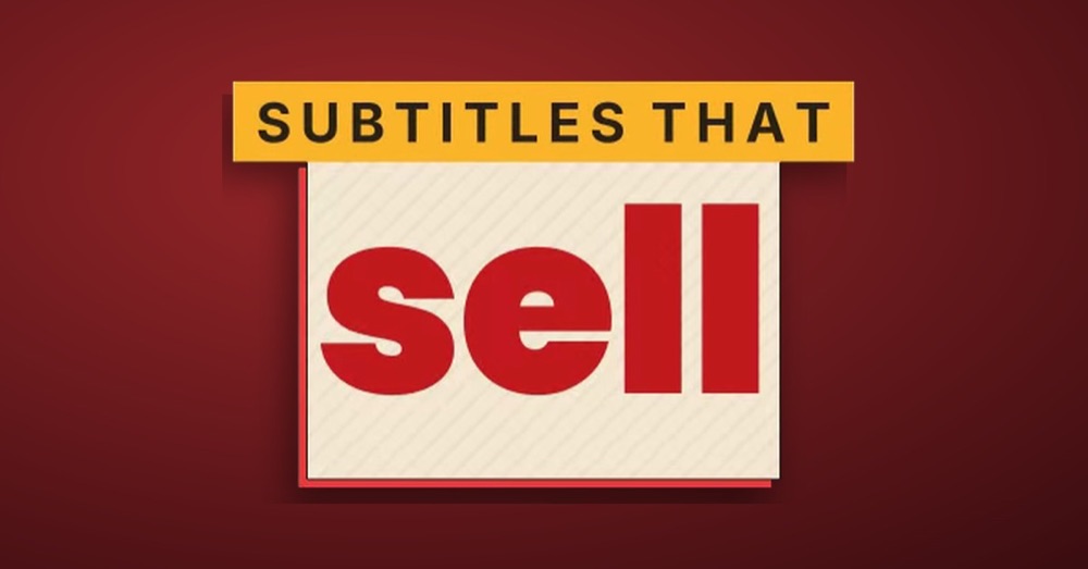 Animated subtitle style 'Bigger' with the word 'sell' emphasized